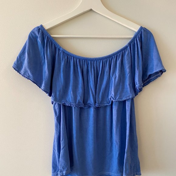 American Eagle Soft + Sexy Off the Shoulder Top - Picture 2 of 3